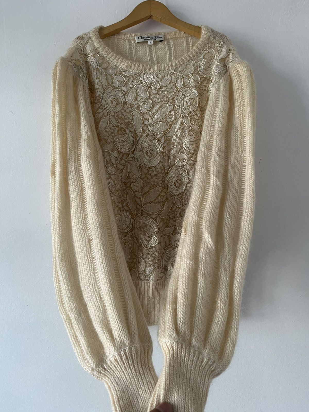 Christian Dior Monsieur Christian Dior Pret-a-Porter Balloon Sleeve Knit Sweater Size M / US 6-8 / IT 42-44 - 5 Thumbnail