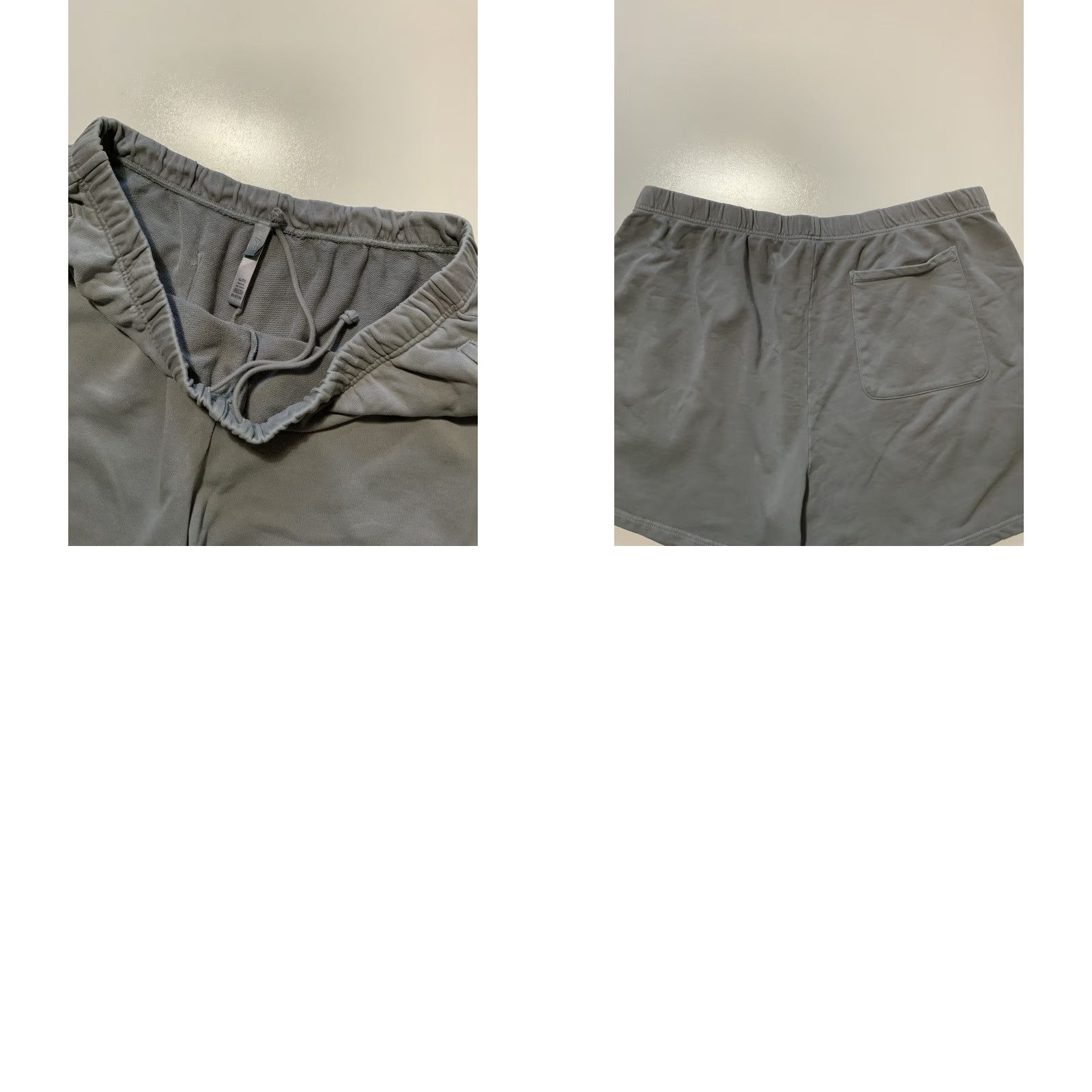SKIMS Skims Sweat Shorts Mens 2XL Gray Terry Fleece Pigment Dyed Lounge Relaxed 5” Inseam Size US 39 - 8 Thumbnail