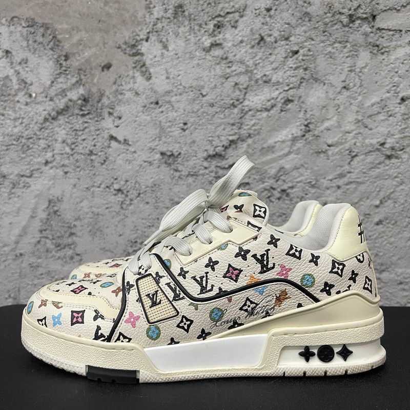 Louis Vuitton Tyler x Louis Vuitton Patterned Low-Top Sneakers 0079 Size US 8.5 / EU 41-42 - 1 Thumbnail