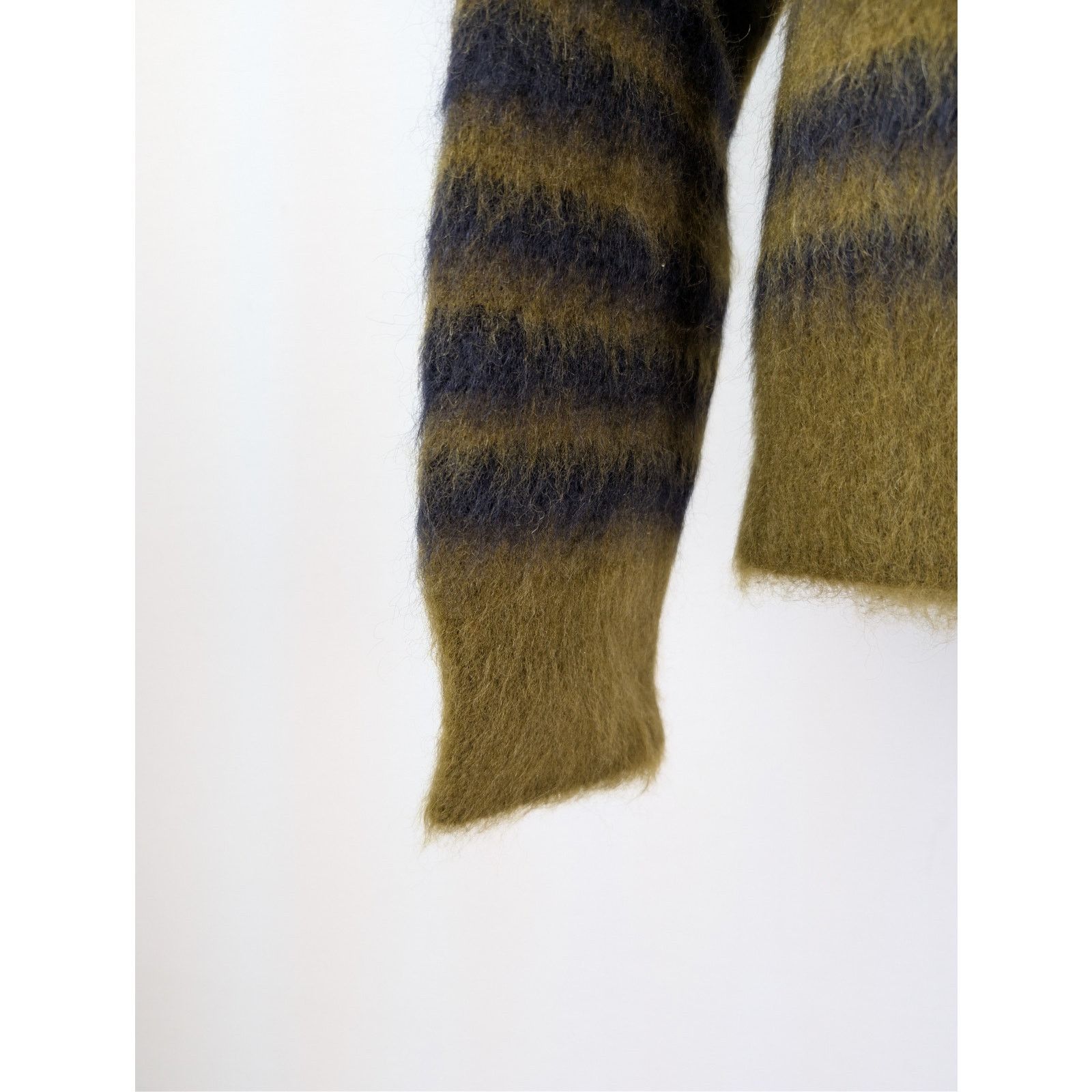 Bottega Veneta o1rshd1 HW Graphic Mohair Knitwear Sweater Gingersnap/navy Size US M / EU 48-50 / 2 - 6 Thumbnail