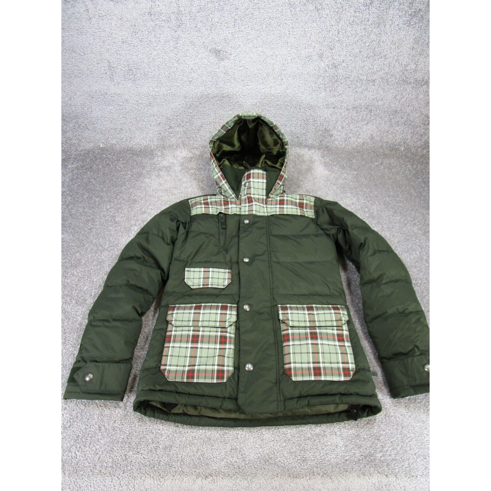 image of Burton Jacket Womens Small Dandridge Down Green Outdoor Ski in White