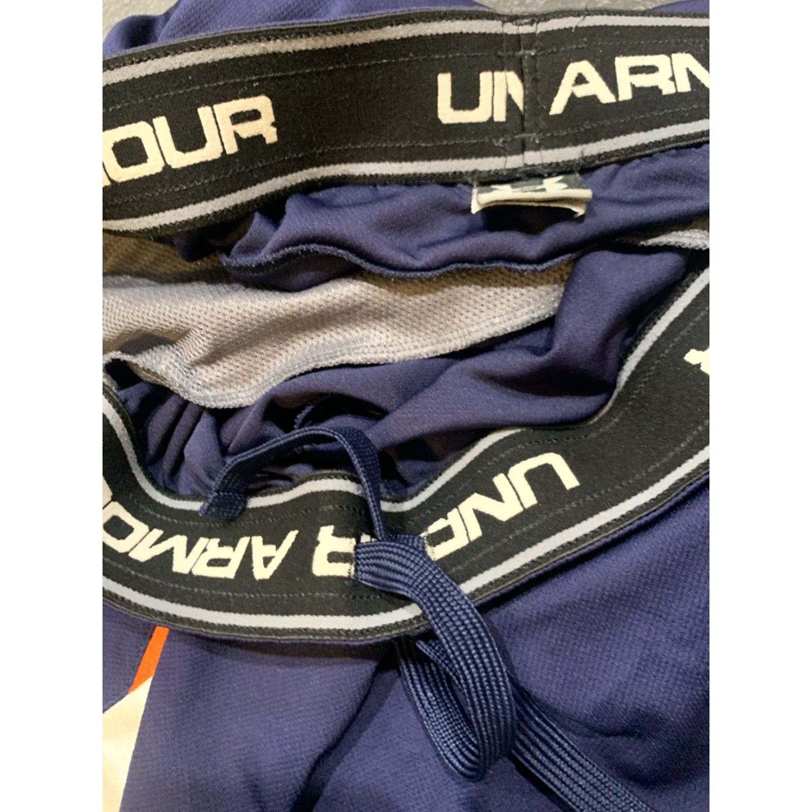 Under Armour Under Armour Basketball Shorts Mens 2XL XXL Blue Loose Athletic Active Outdoor Size US 39 - 6 Thumbnail