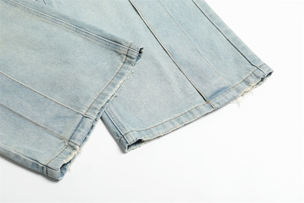 Jean Punk Retro Washed Gradient Jeans for Men Size US 32 / EU 48 - 5 Thumbnail