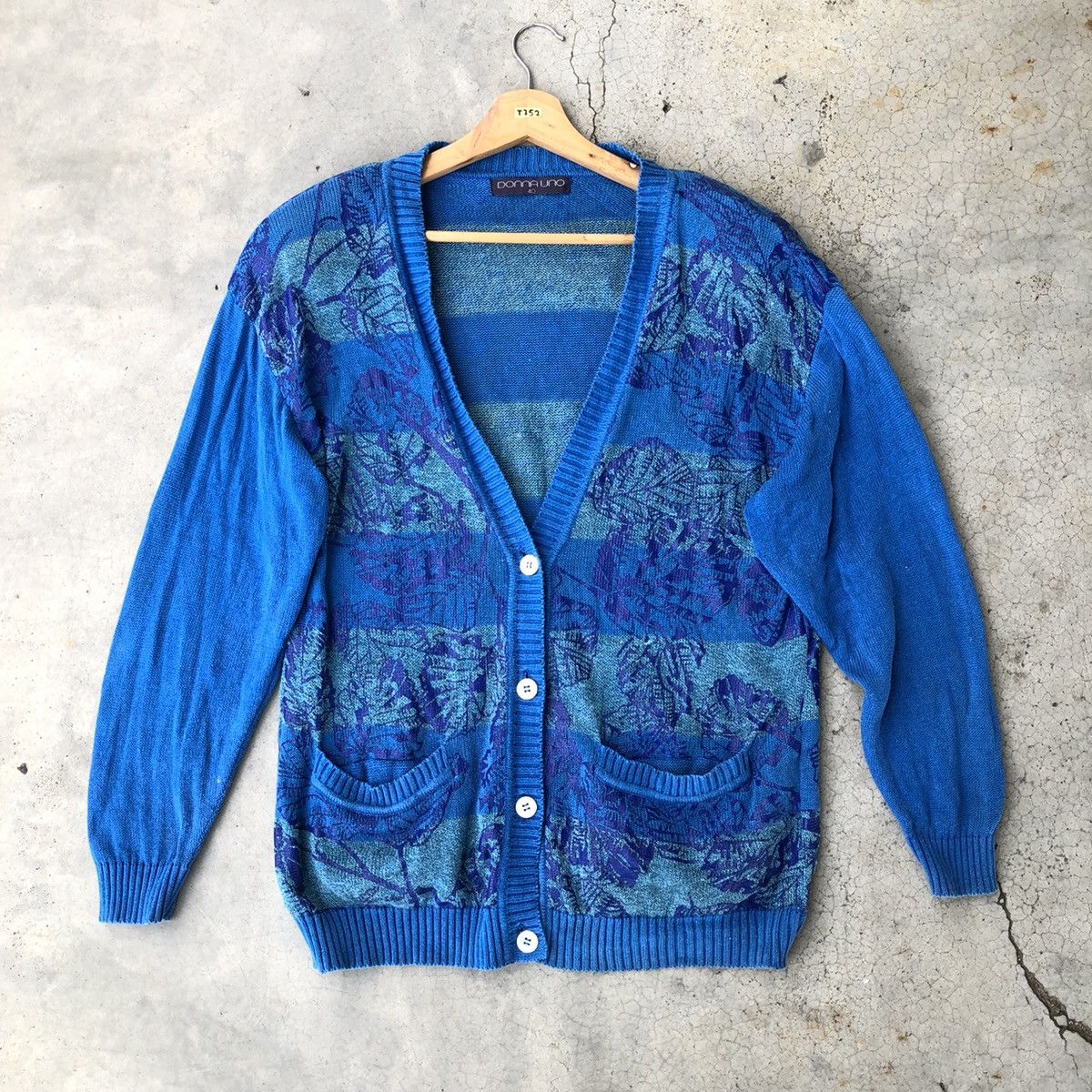 Japanese Brand 🔴Cardigan Vintg Donnauno Strecth/Memeri Stripe Nice Design Size US M / EU 48-50 / 2 - 1 Thumbnail