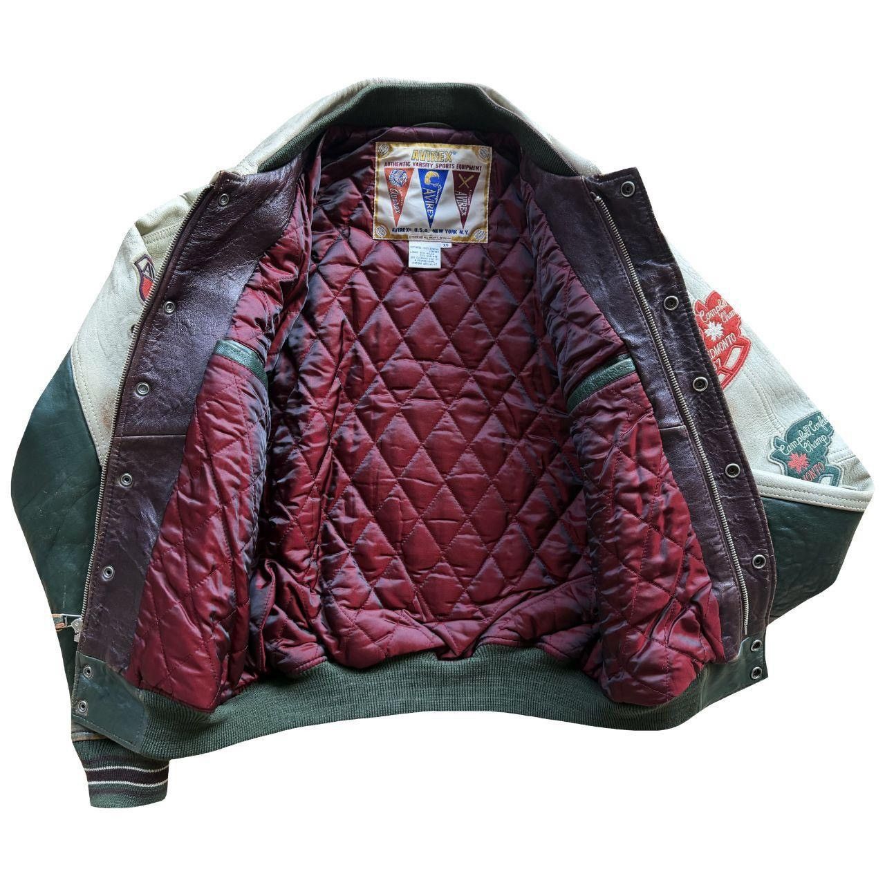 Avirex Avirex North West Wildbears Leather Varsity Jacket Size US XS / EU 42 / 0 - 8 Thumbnail