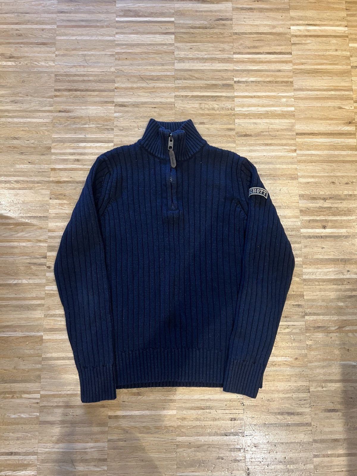 Schott Schott quarter zip knit Size US S / EU 44-46 / 1 - 2 Thumbnail