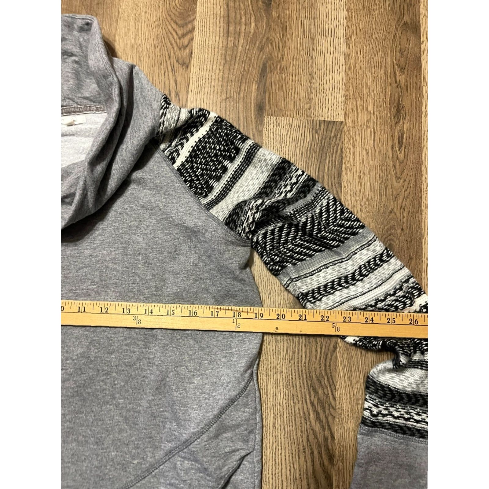 Vintage Maurices Shirt Women's Medium Turtleneck Long Sleeve Gray Black White Solid Casual Fall Spring Summer Modern Basic Regular Womens Size M / US 6-8 / IT 42-44 - 5 Thumbnail