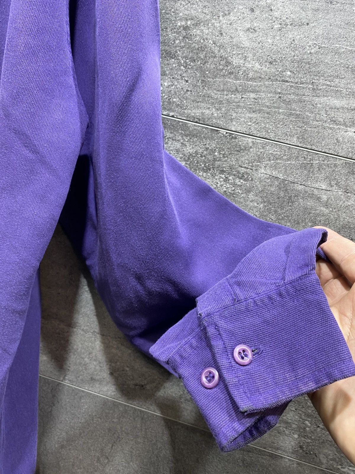 Yves Saint Laurent Vintage Yves Saint Laurent YSL Purple Button Up Shirt Size US XXL / EU 58 / 5 - 15 Thumbnail