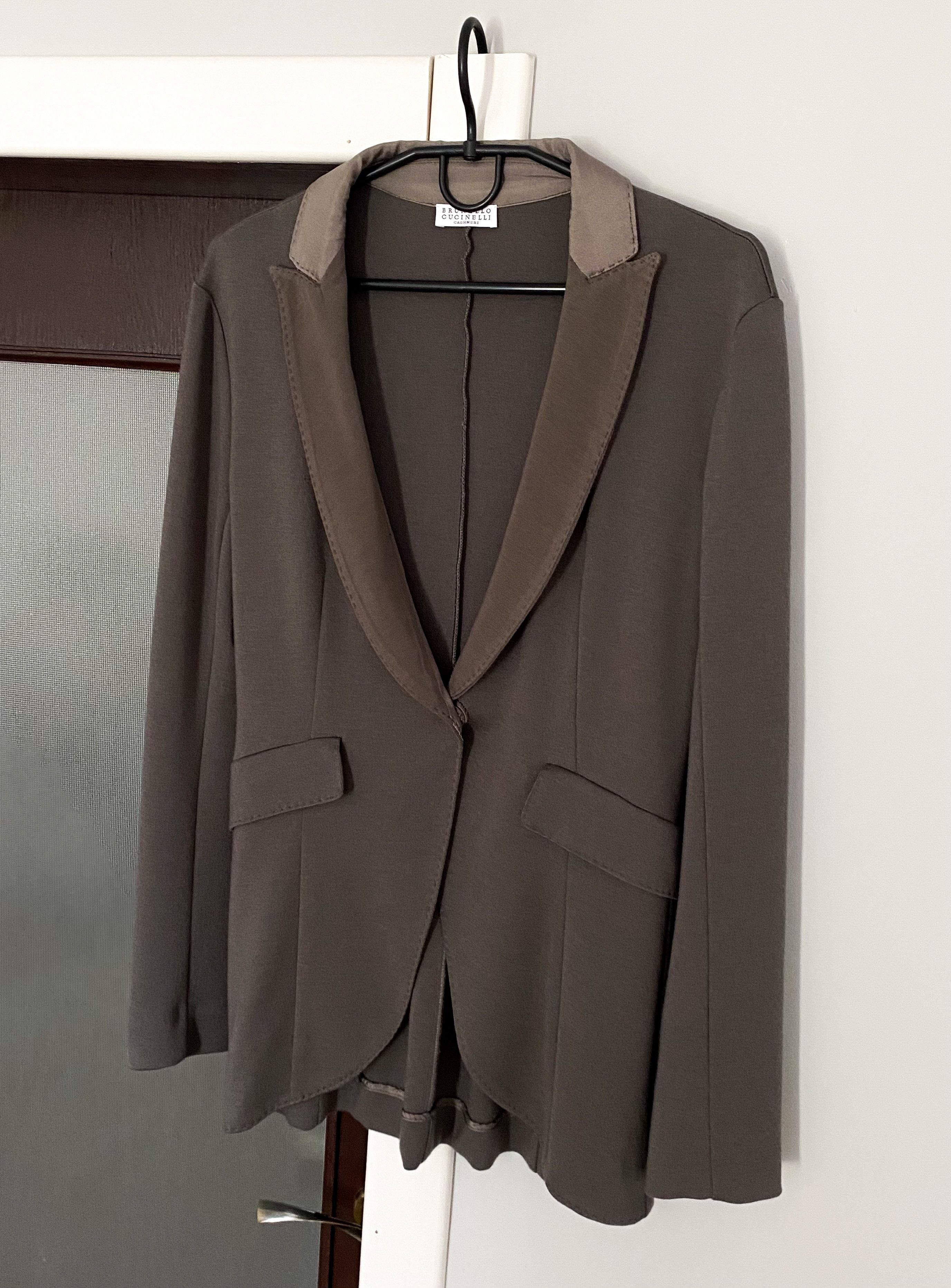 Brunello Cucinelli Brunello Cucinelli Cashmere and Silk Blazer Size L / US 10 / IT 46 - 4 Thumbnail