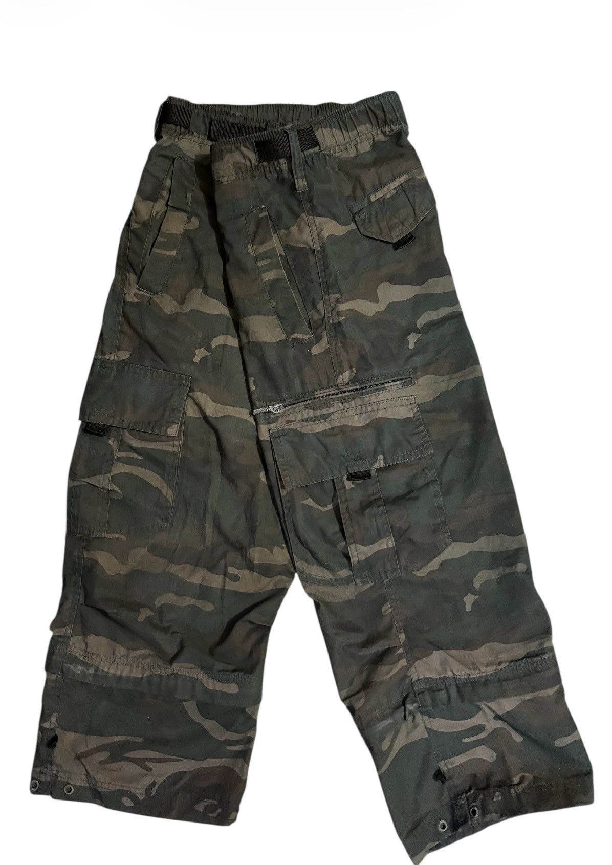Japanese Brand PARALYSER Cargo Pants Camouflage ARMY Vintage Size US 33 - 4 Thumbnail