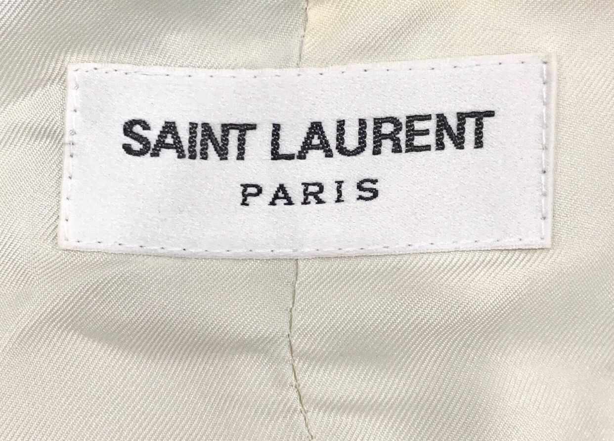 Saint Laurent Paris Saint Laurent SLP 22 beige round neck small style jacket Size US XS / EU 42 / 0 - 5 Thumbnail