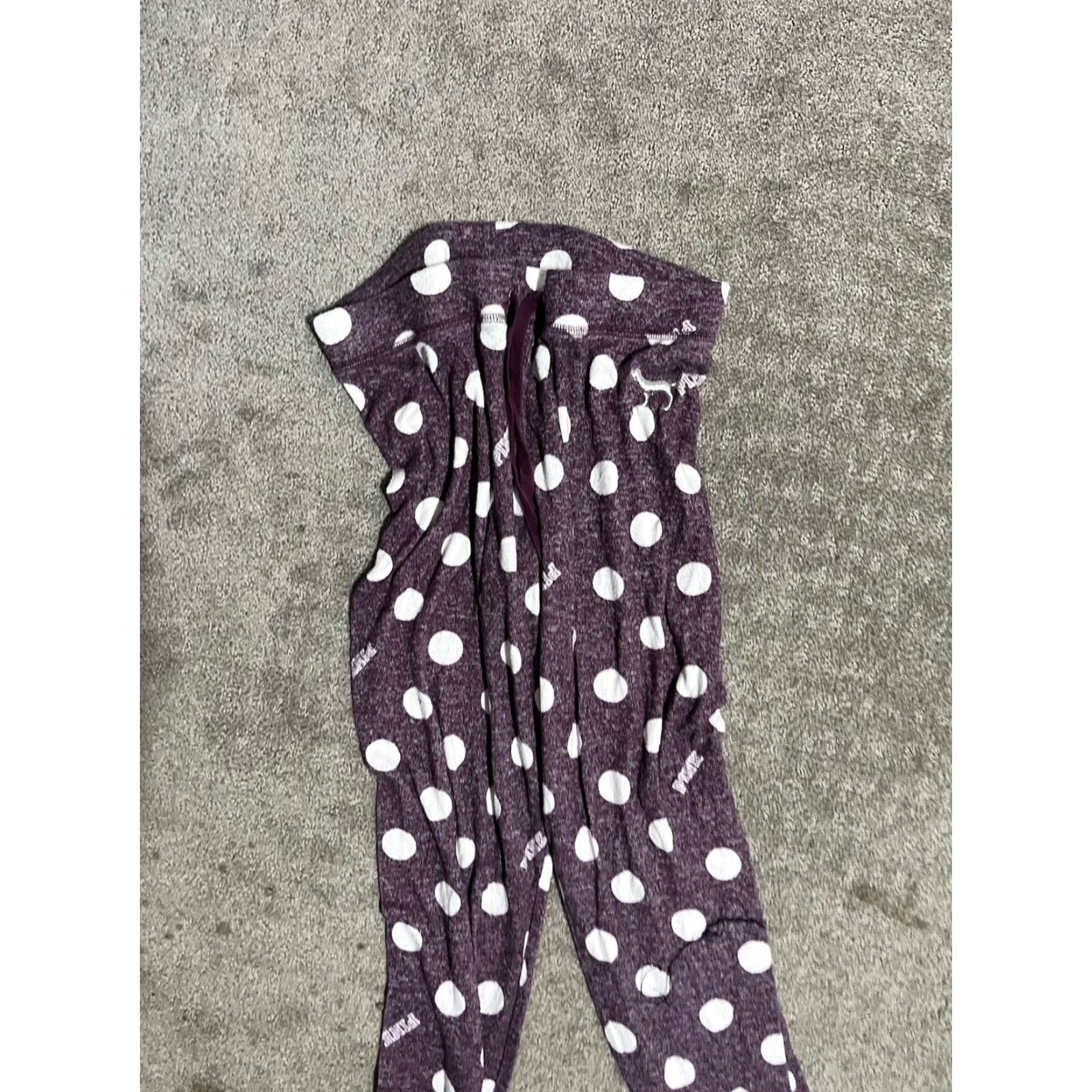 Vintage VINTAGE PINK Victoria's Secret Women's Purple Polka Dot Sleepwear Pajamas Pants Small Size 28" / US 6 / IT 42 - 2 Thumbnail