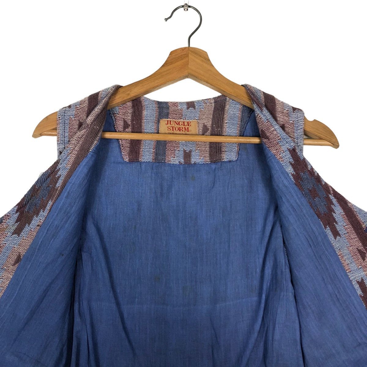 Japanese Brand 🔥90’s Vintage Vest Navajo Aztec Chimayo Jungle Storm Size US M / EU 48-50 / 2 - 13 Thumbnail