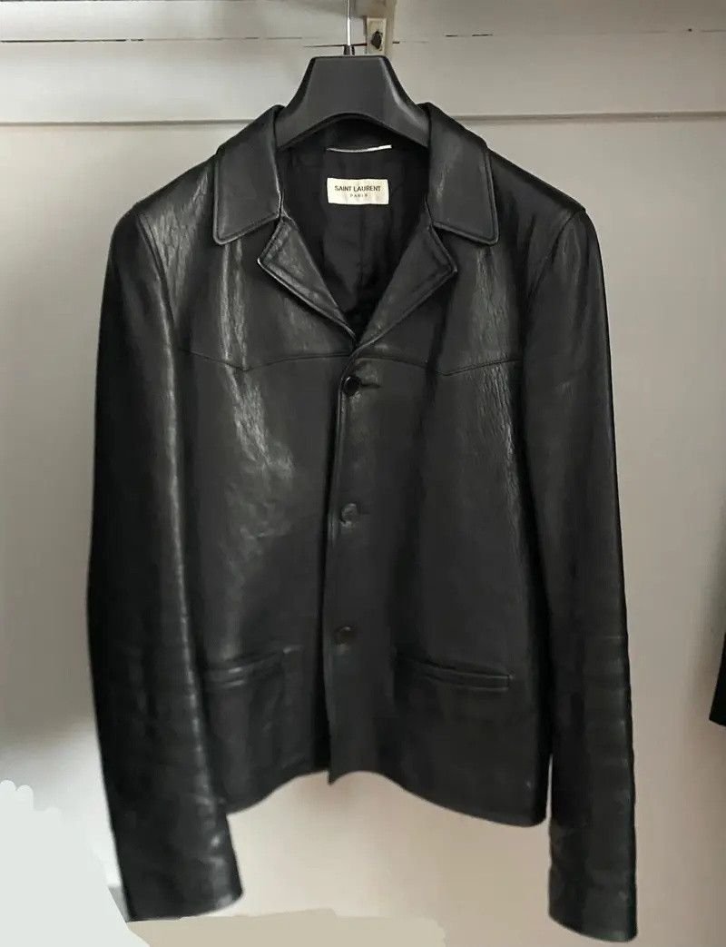 Saint Laurent Paris Grail Saint Laurent FW13 Western Leather Trapper Size US S / EU 44-46 / 1 - 1 Thumbnail