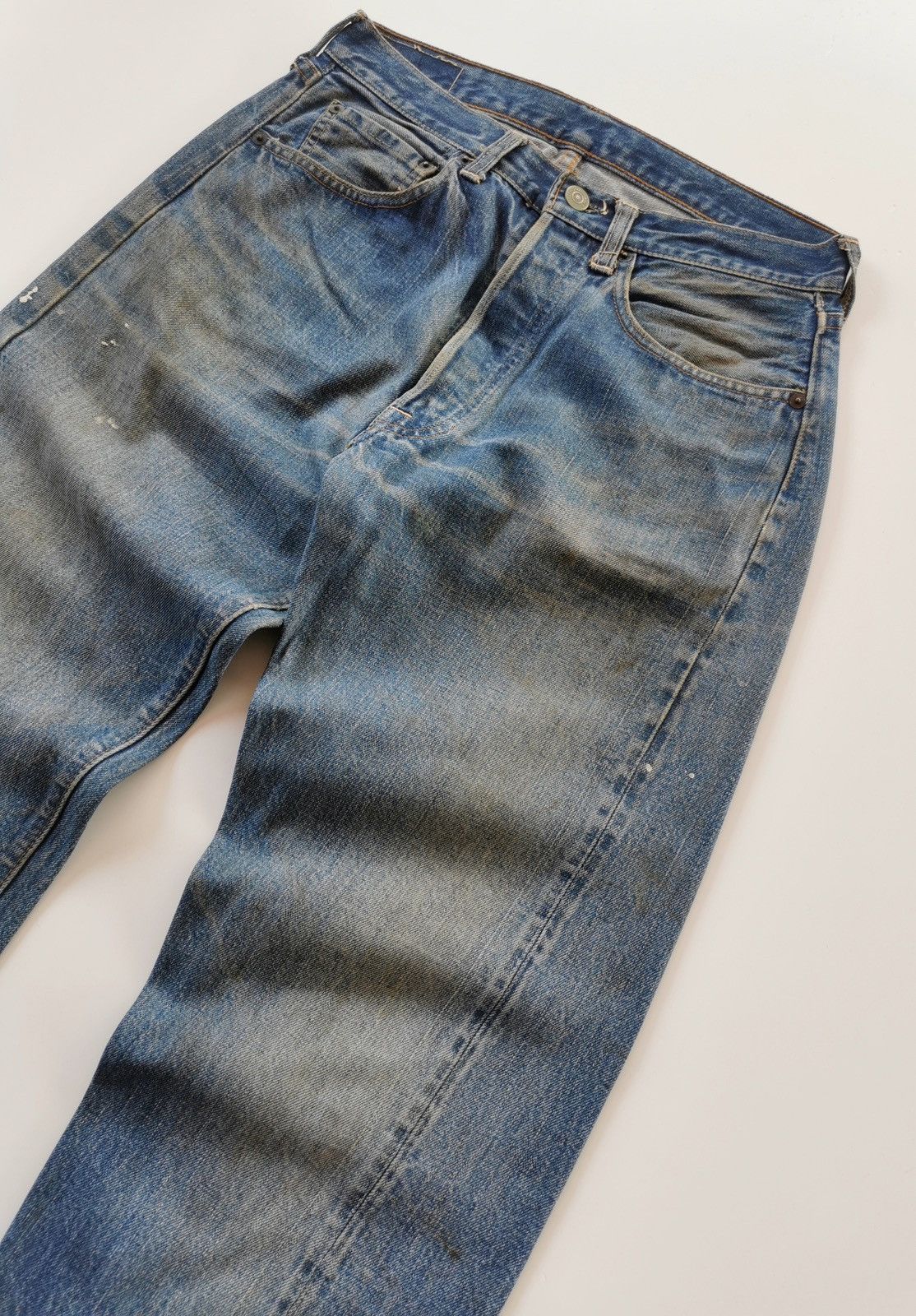 Levi's × Vintage Levis Vintage Rindem Top Button Stamp No 8 Selvedge Denim Size US 28 / EU 44 - 7 Thumbnail