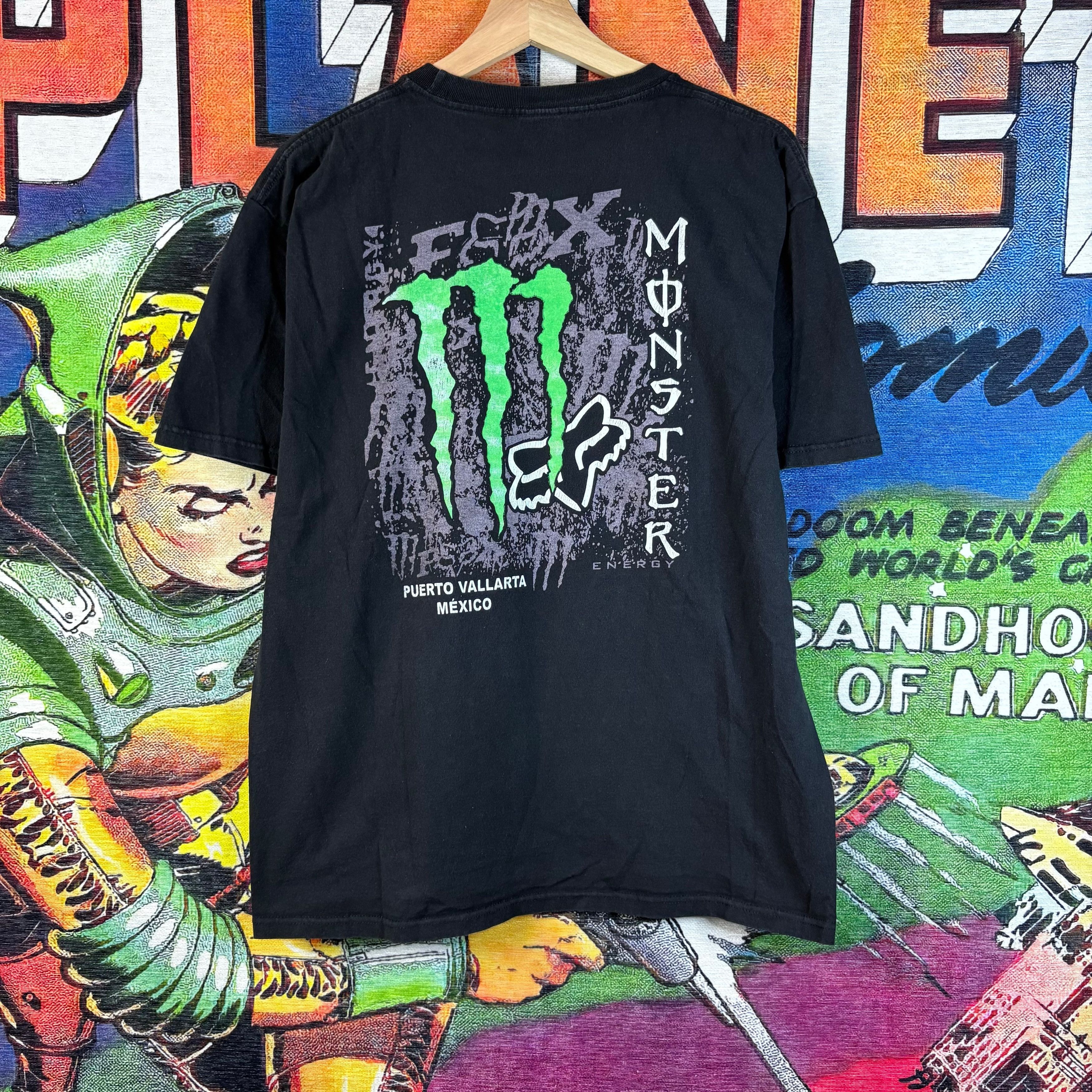 Fox Racing Y2K Fox Racing x Monster Energy Puerto Vallarta,Mexico Tee Size US L / EU 52-54 / 3 - 1 Thumbnail