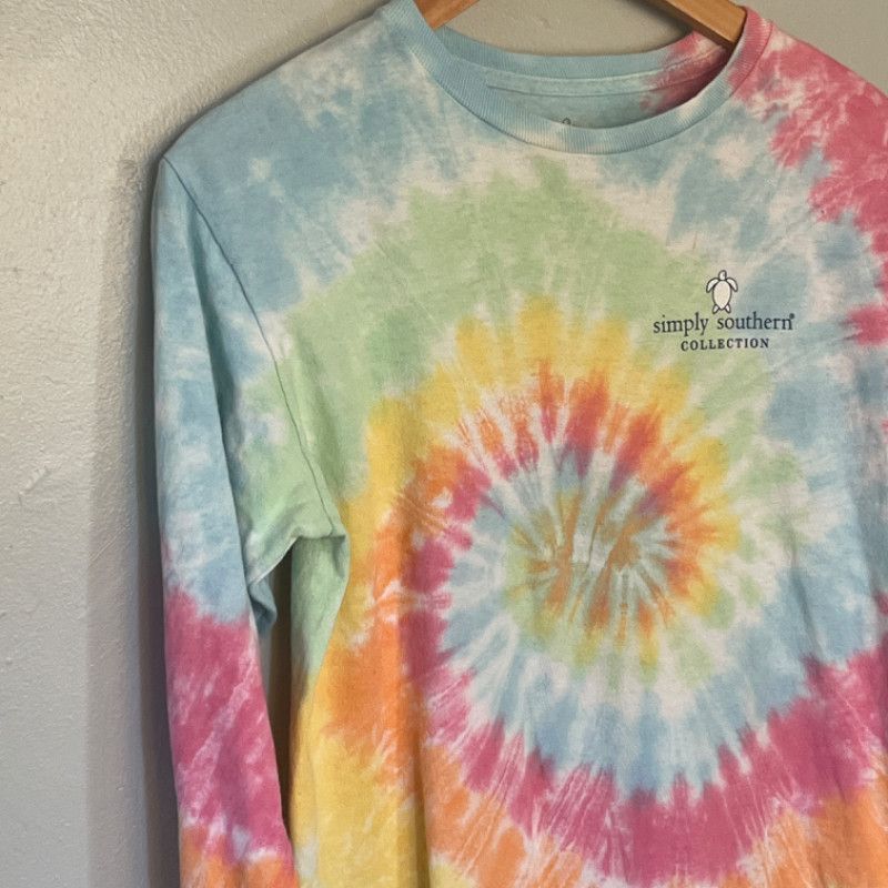 Designer Simply Southern Tie-Dye T-Shirt Kids Large Size L / US 10 / IT 46 - 3 Thumbnail