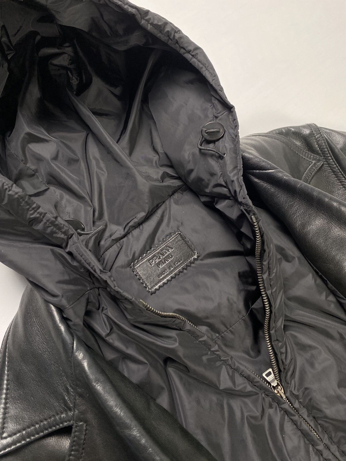 Prada Prada Leather Jacket, Coat + Neylon Vest Size US XL / EU 56 / 4 - 6 Thumbnail