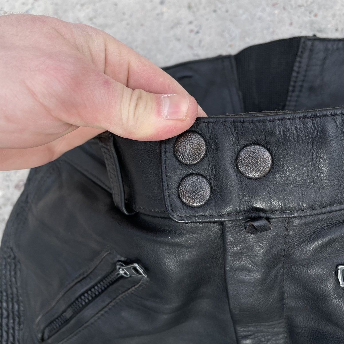 Other Vintage Moto Leather Pants 35 - 36 Size 90s Y2K USA Japan Size US 35 - 5 Thumbnail