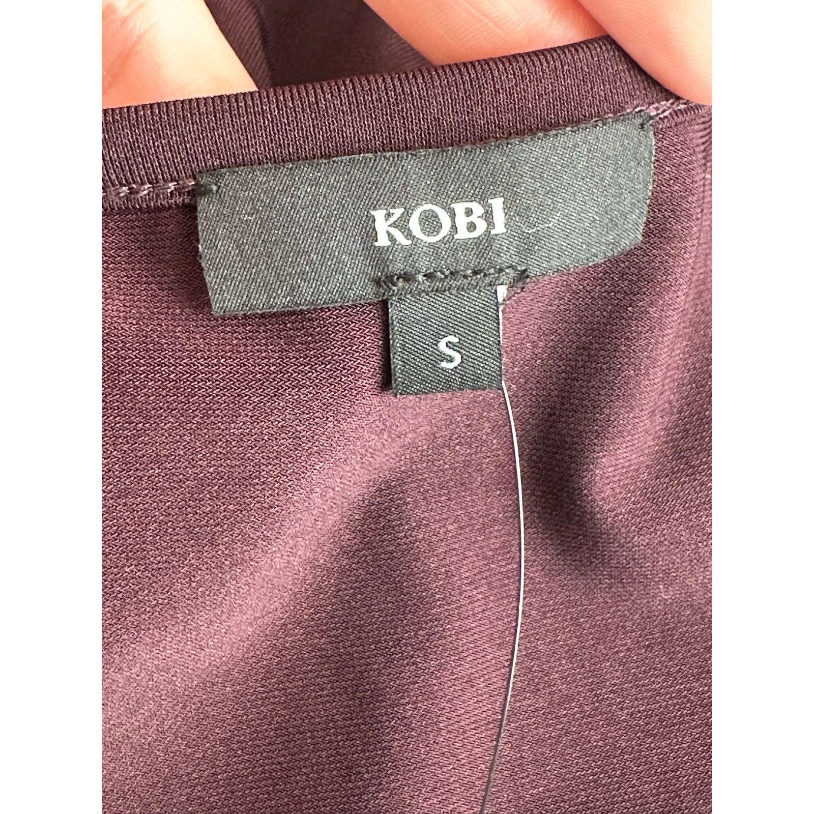 KOBI HALPERIN KOBI Aubergine Miley Long Sleeve Blouse size Small Size S / US 4 / IT 40 - 3 Thumbnail