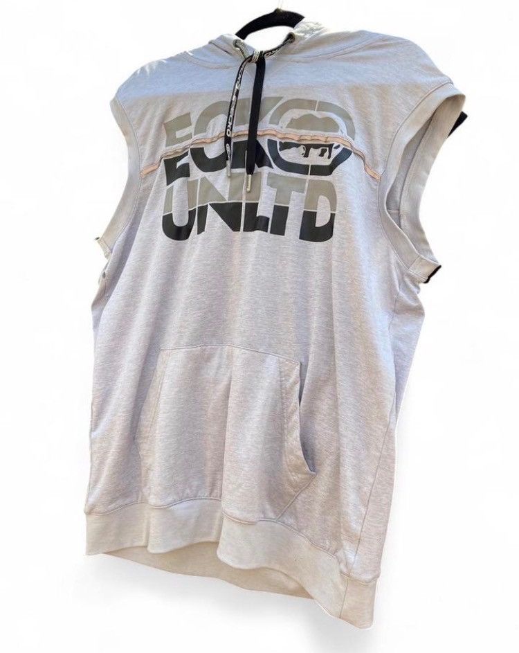 Ecko Unltd. Y2K Ecko Unltd Sleeveless Hoodie Gray Activewear Pullover Size US L / EU 52-54 / 3 - 2 Thumbnail