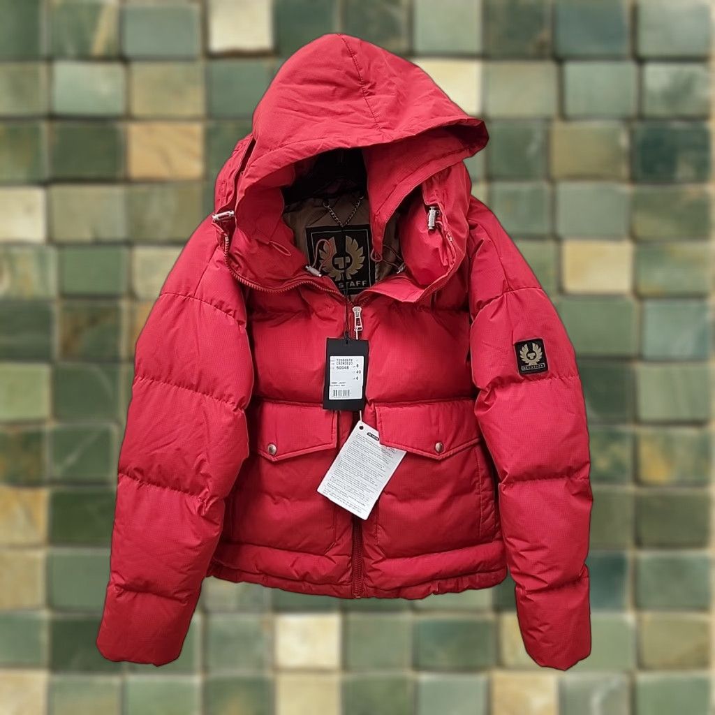Belstaff VINTAGE NWT Belstaff Cromer Jacket Down Hooded Red Womens US 6 Puffer Jacket Belstaff Cromer Size M / US 6-8 / IT 42-44 - 1 Thumbnail