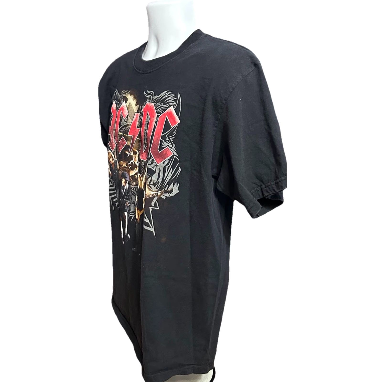 Anvil AC/DC Black Ice 2009 Tour Shirt Men Large Black Short Sleeve Crew Neck Double Sided Anvil Shirt Size US L / EU 52-54 / 3 - 3 Thumbnail