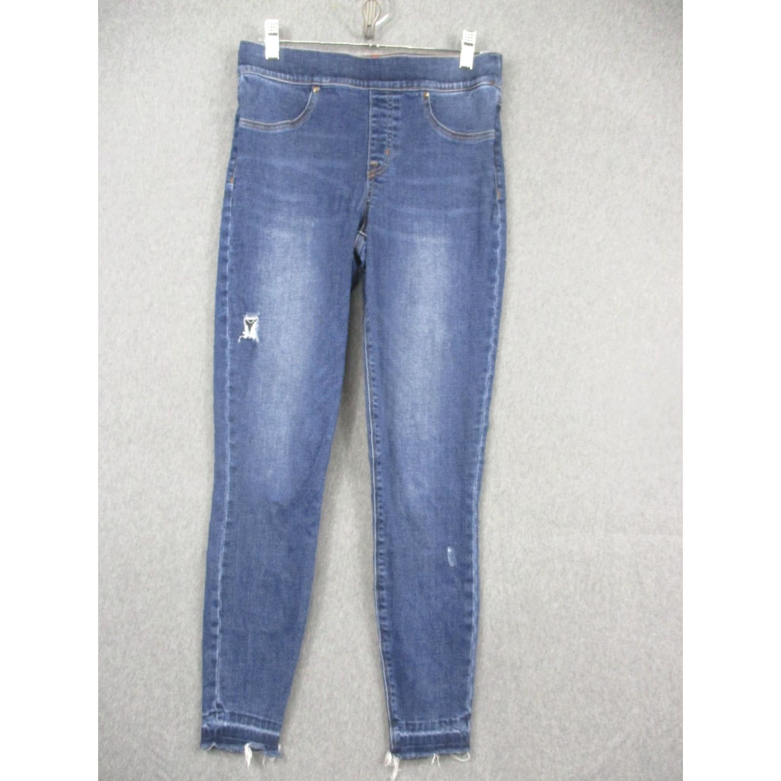 Spanx Spanx Jegging Jeans Womens Medium Blue High Rise Slim Distressed Medium Wash Size 32" / US 10 / IT 46 - 2 Thumbnail