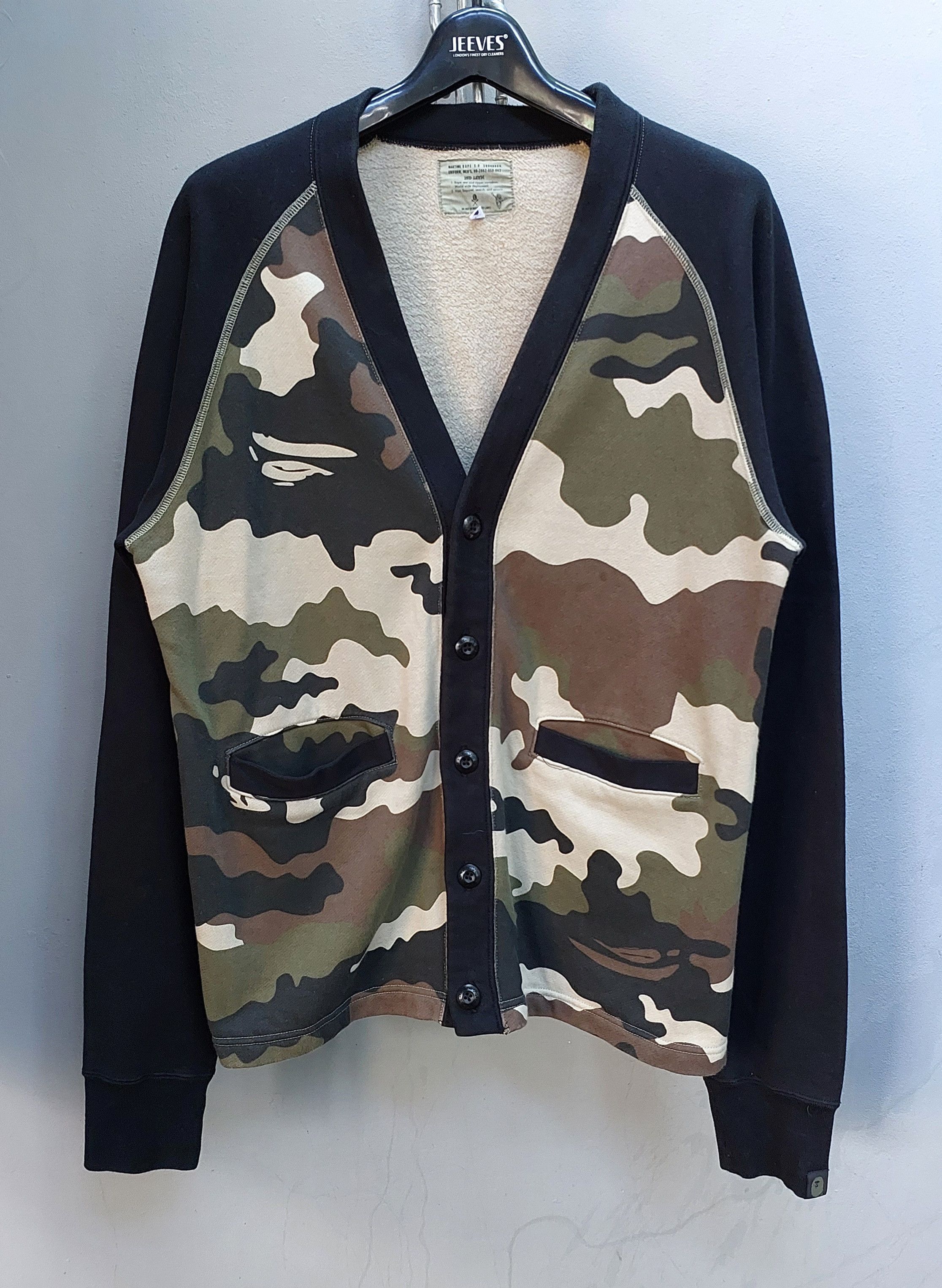 BAPE A Bathing Ape Camouflage Cardigan