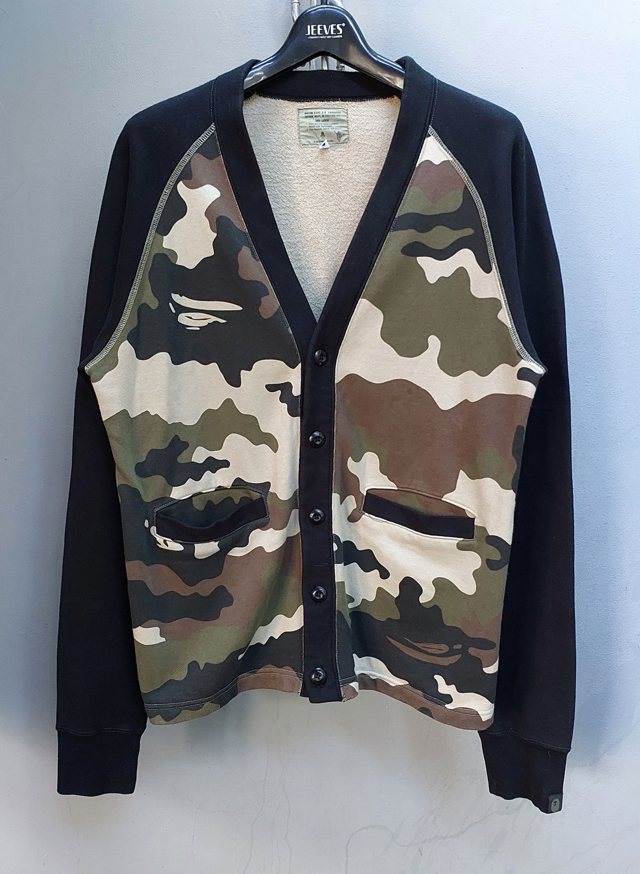 image of Bape A Bathing Ape Camouflage Cardigan, Men's (Size XL)