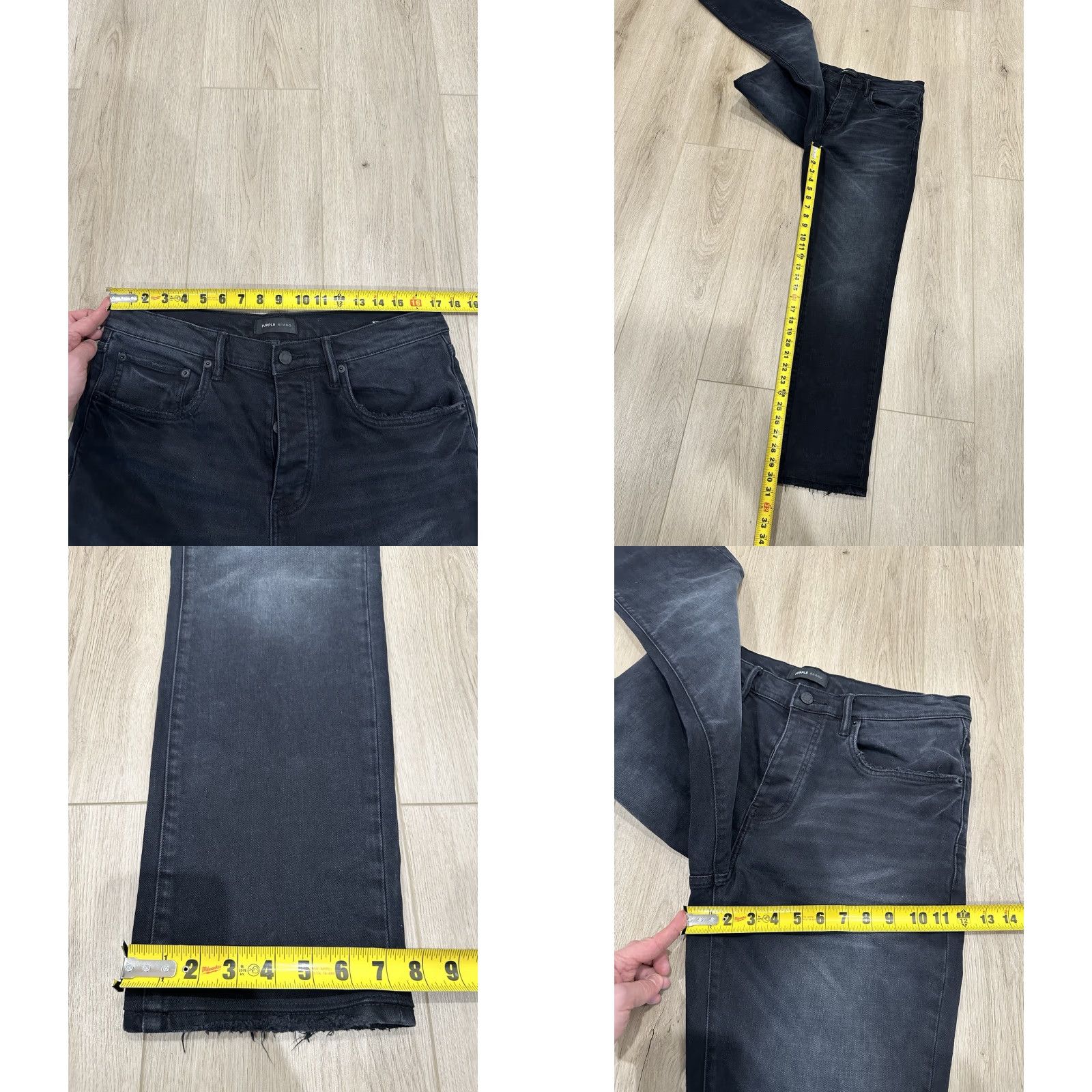J Brand Purple Brand Jeans Shirt Slim Straight Mid Rise Black 34x30 Mens Jeans Pants Size US 34 / EU 50 - 9 Thumbnail