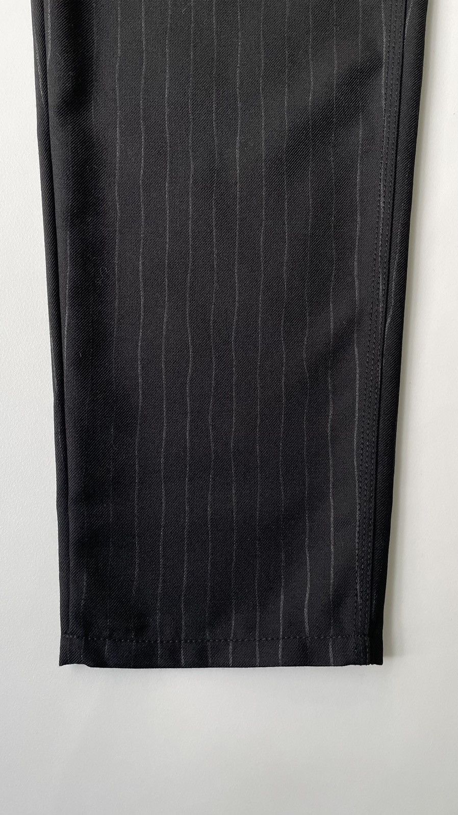 Comme des Garcons Black Pinstripe Wool Utility Trousers Size US 32 / EU 48 - 8 Thumbnail