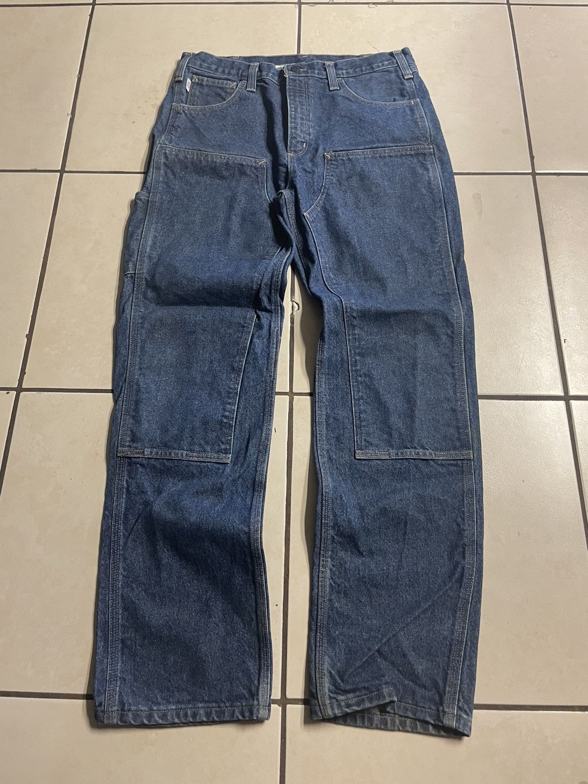 Carhartt × Vintage Vintage Y2K Carhartt Double Knee Jeans Size US 34 / EU 50 - 1 Thumbnail