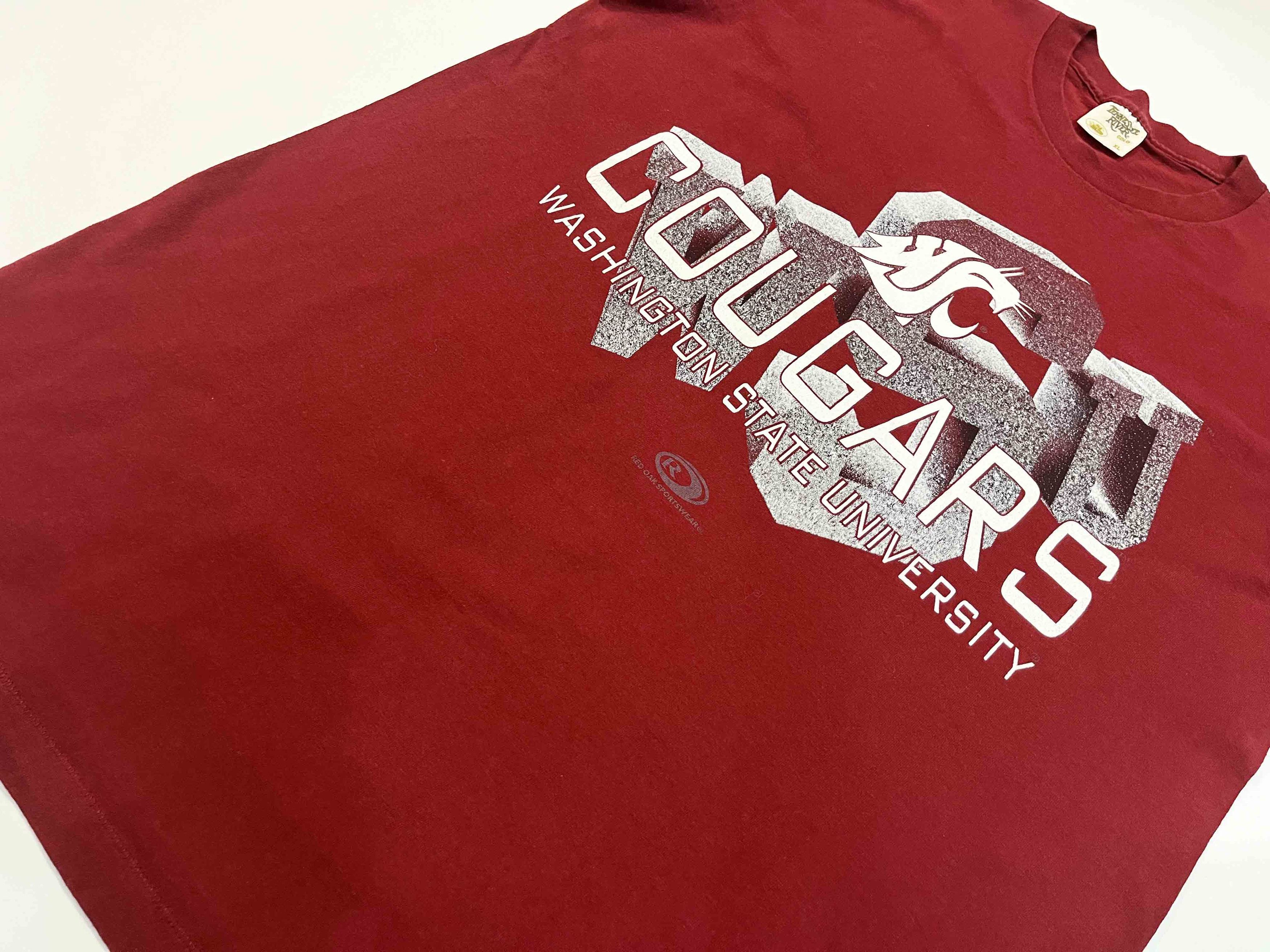 NCAA × Vintage Vintage Tennessee River WSU Washington State Cougars T-Shirt Size US XL / EU 56 / 4 - 6 Thumbnail