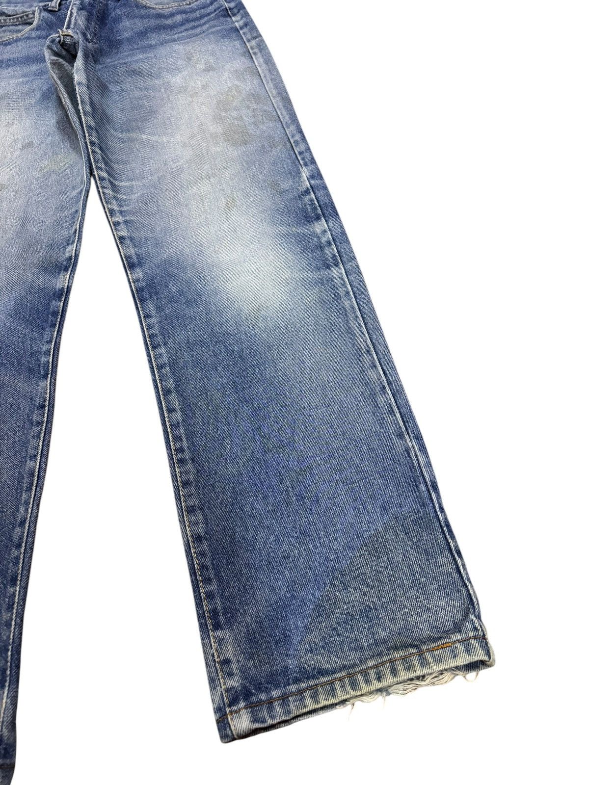 Armani × Giorgio Armani Vtg 90s Armani Faded Bleached Dirty Washed Jeans Size US 28 / EU 44 - 6 Thumbnail