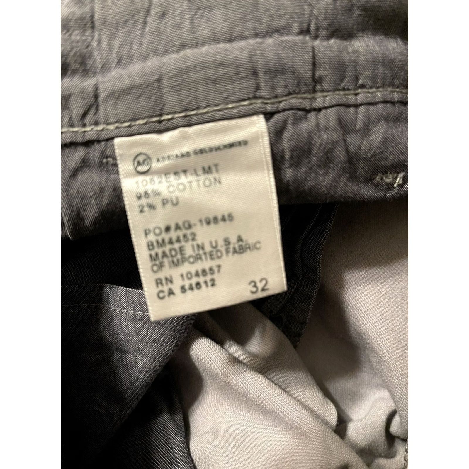 Vintage Adriano Goldschmied Pants Khaki Stretch Twill Gray Mens 32x28 Size US 32 / EU 48 - 5 Thumbnail