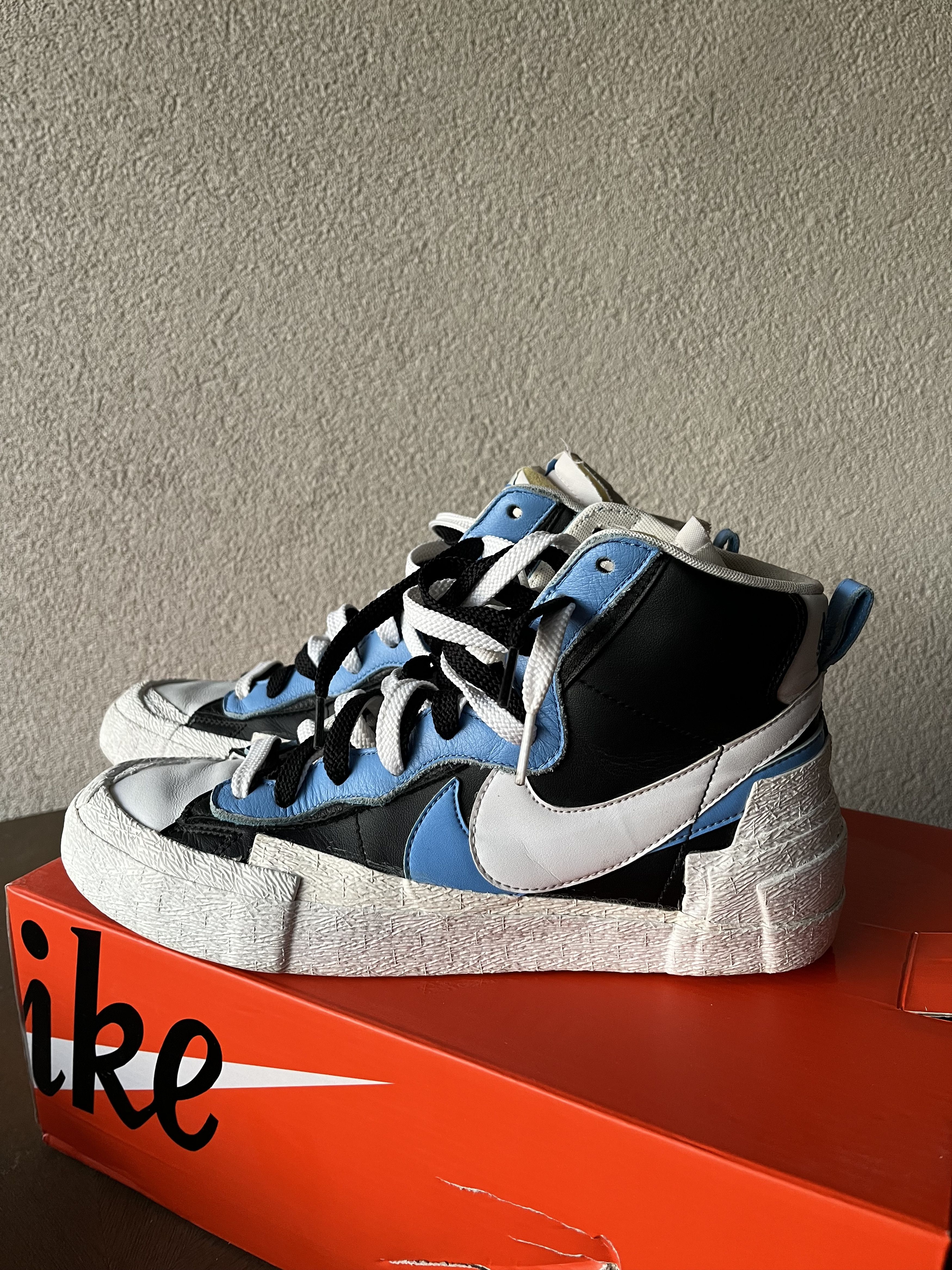 Nike × Sacai Nike X Sacai High Sneakers Blue Size US 9.5 / EU 42-43 - 1 Thumbnail