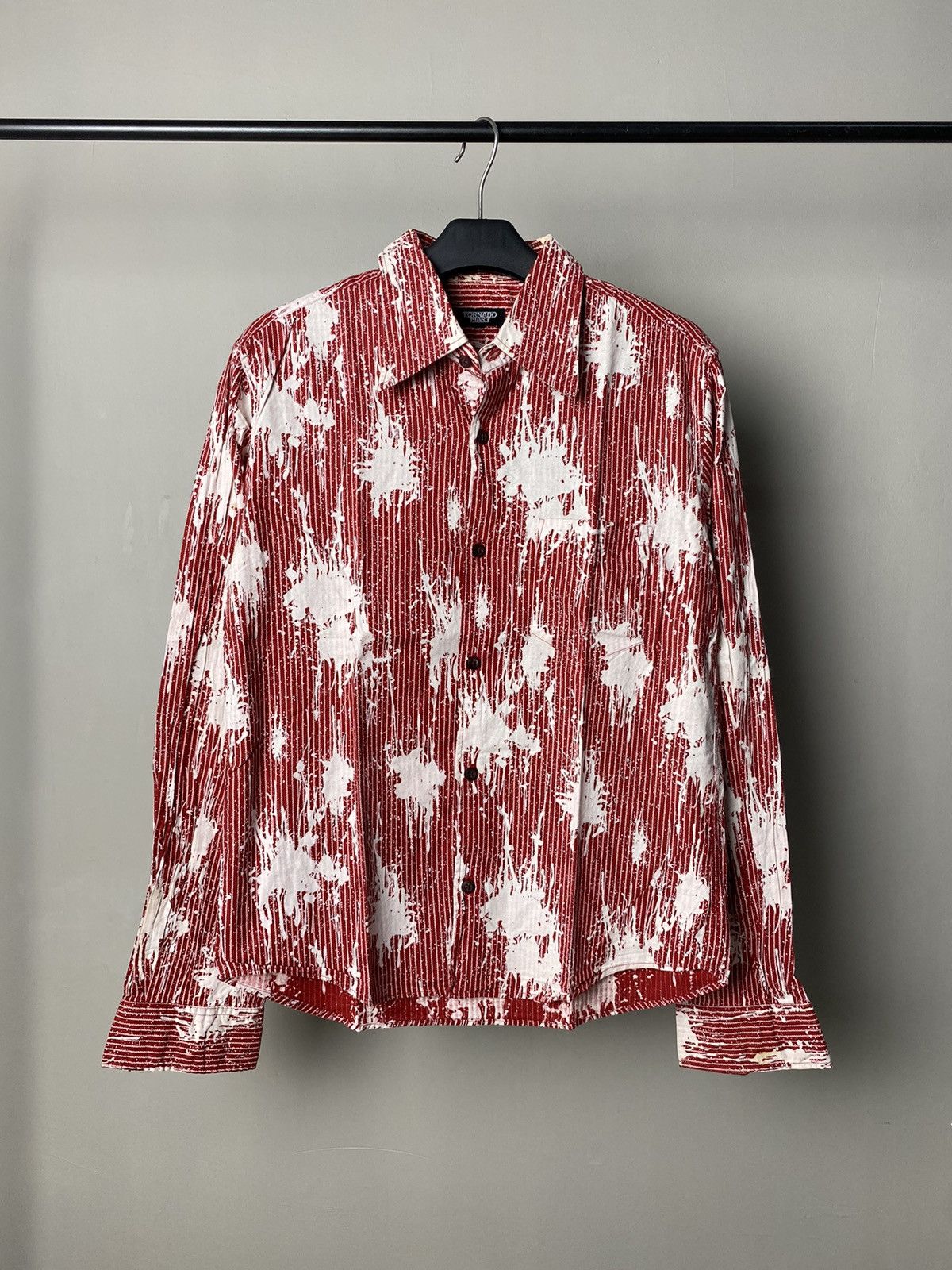 If Six Was Nine × Japanese Brand × Tornado Mart 2000s Tornado Mart Paint Splatter Shirt Size US M / EU 48-50 / 2 - 1 Thumbnail