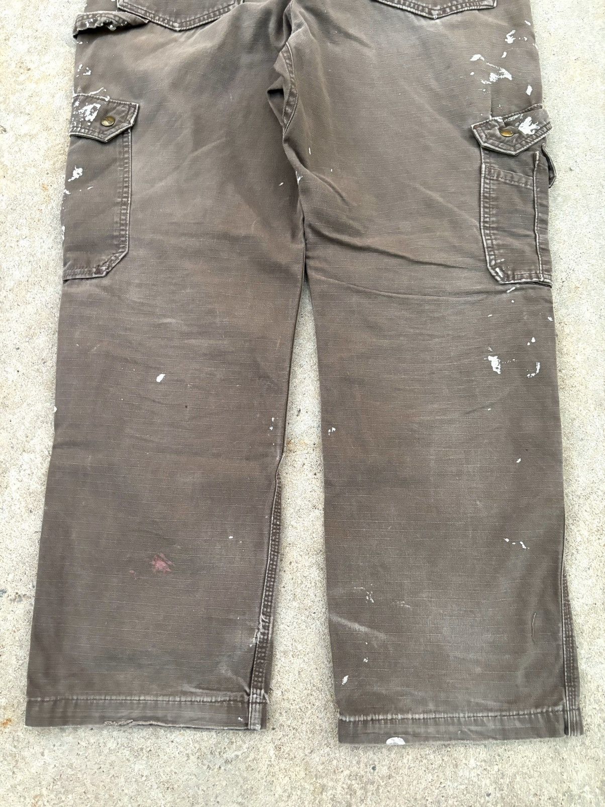 Carhartt CARHARTT RIPSTOP BROWN FADED CARGO PANTS WORKWEAR Size US 36 / EU 52 - 23 Thumbnail