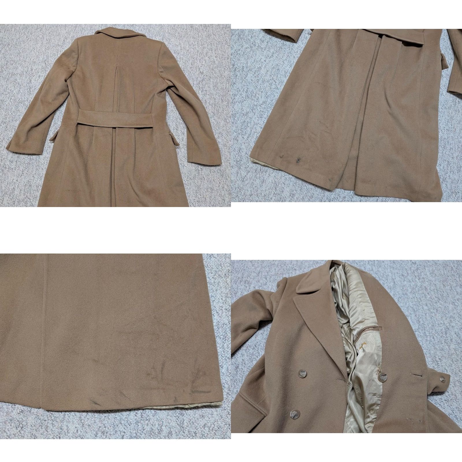 Pierre Cardin VINTAGE Pierre Cardin Overcoat Coat Mens Camel Wool 40 1960s 1970s USA Size US M / EU 48-50 / 2 - 9 Thumbnail