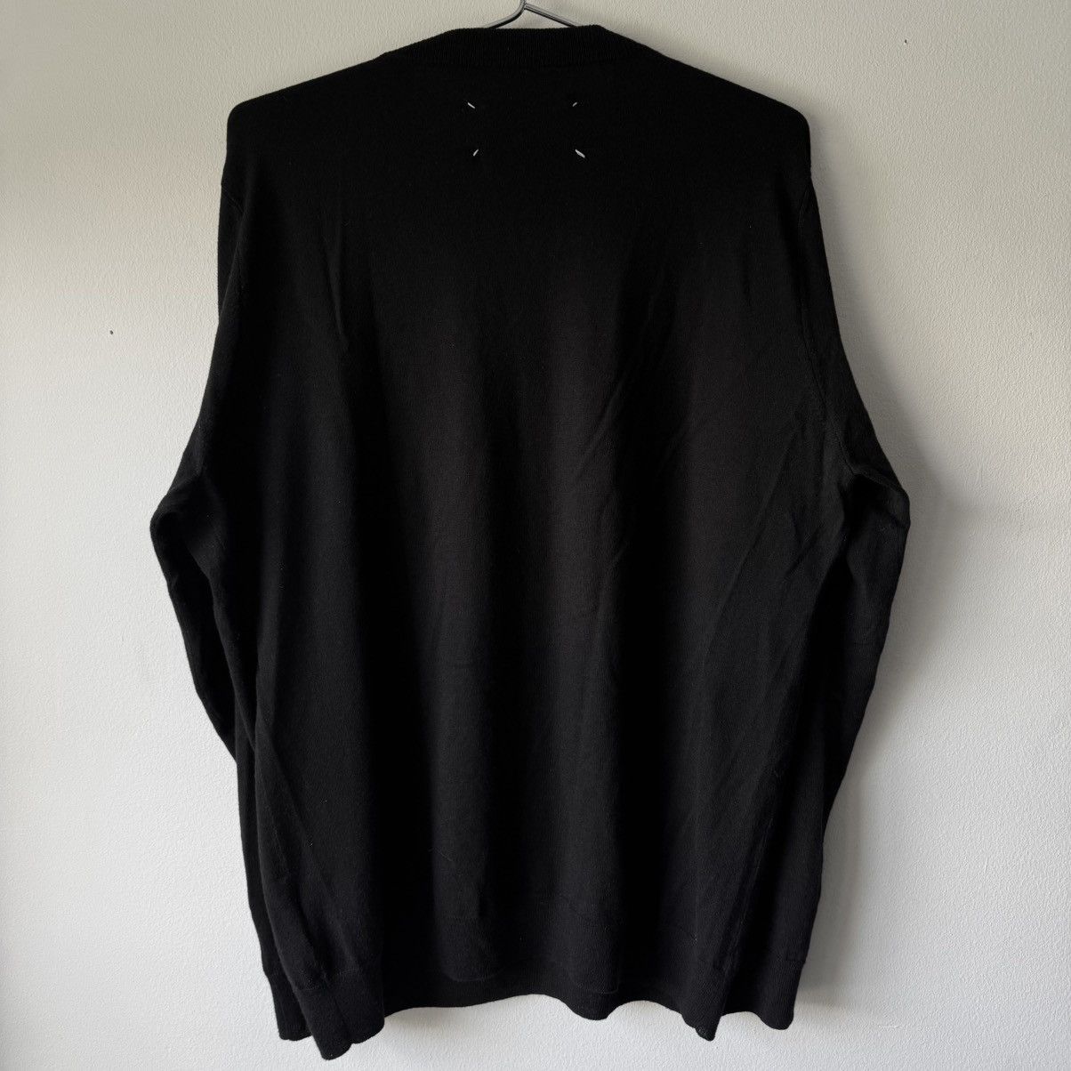 Maison Margiela AW2015 Maison Margiela V-Neck Pullover Elbow Patch Knit Size US L / EU 52-54 / 3 - 5 Thumbnail
