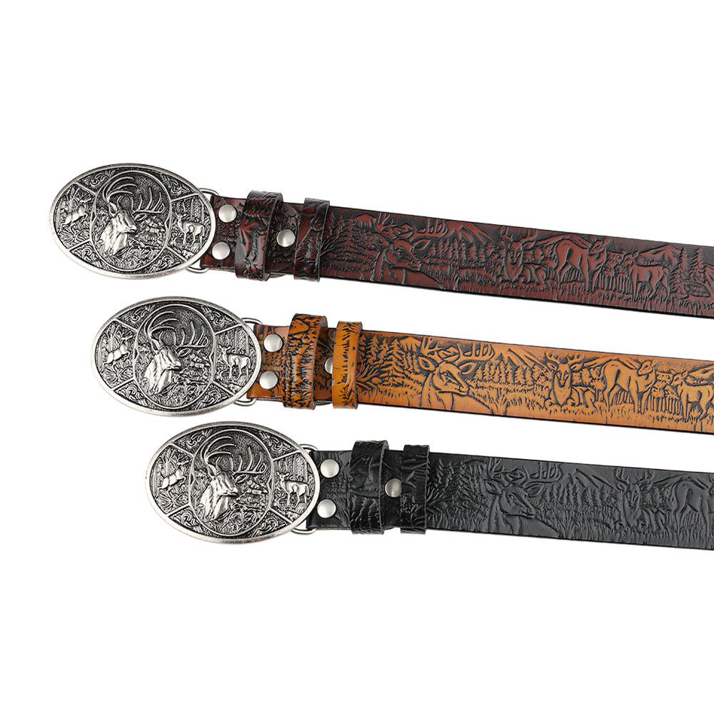 Designer Hip-hop Vintage Belt Riveted Belts Menswear Accessories Size ONE SIZE - 2 Thumbnail