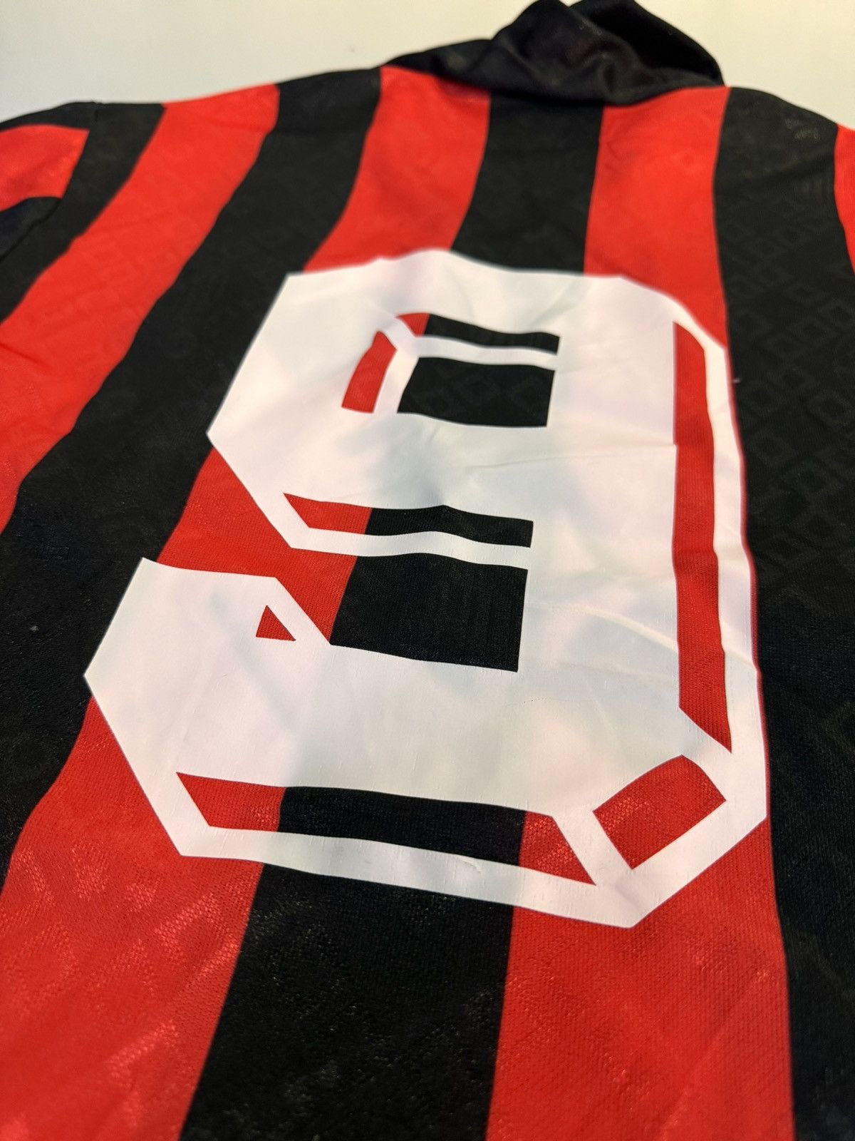 Kappa 1989-90 Ac Milan Shirt Kappa Mediolanum Player L Size US L / EU 52-54 / 3 - 8 Thumbnail