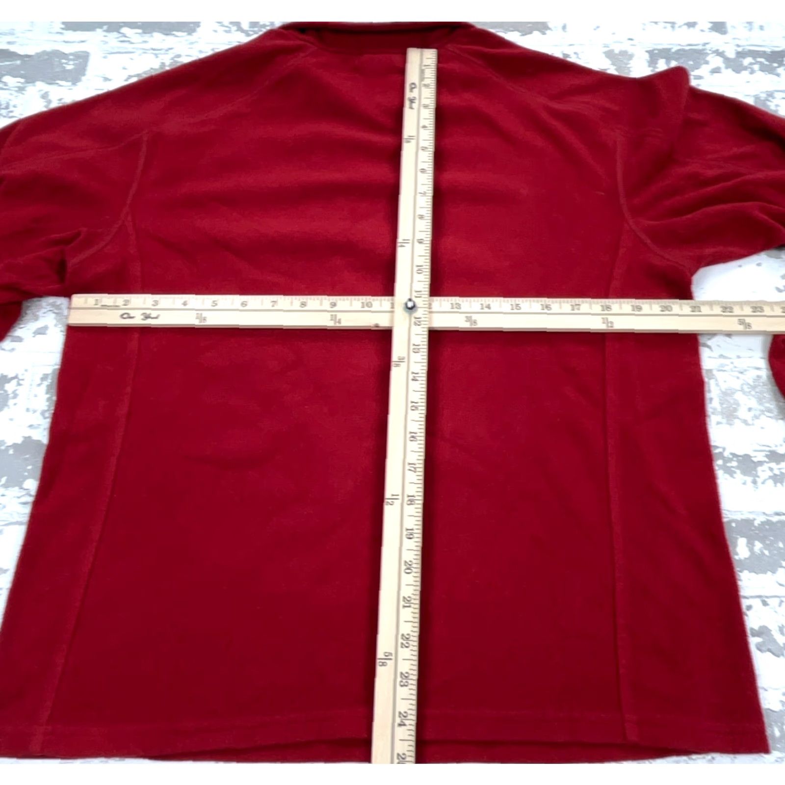Vintage LL Bean Sweater Men M Red Fleece Pullover 1/4 Zip Cardigan Knit Long Sleeve Logo Pocket Casual Outdoor Classic M Size US M / EU 48-50 / 2 - 5 Thumbnail