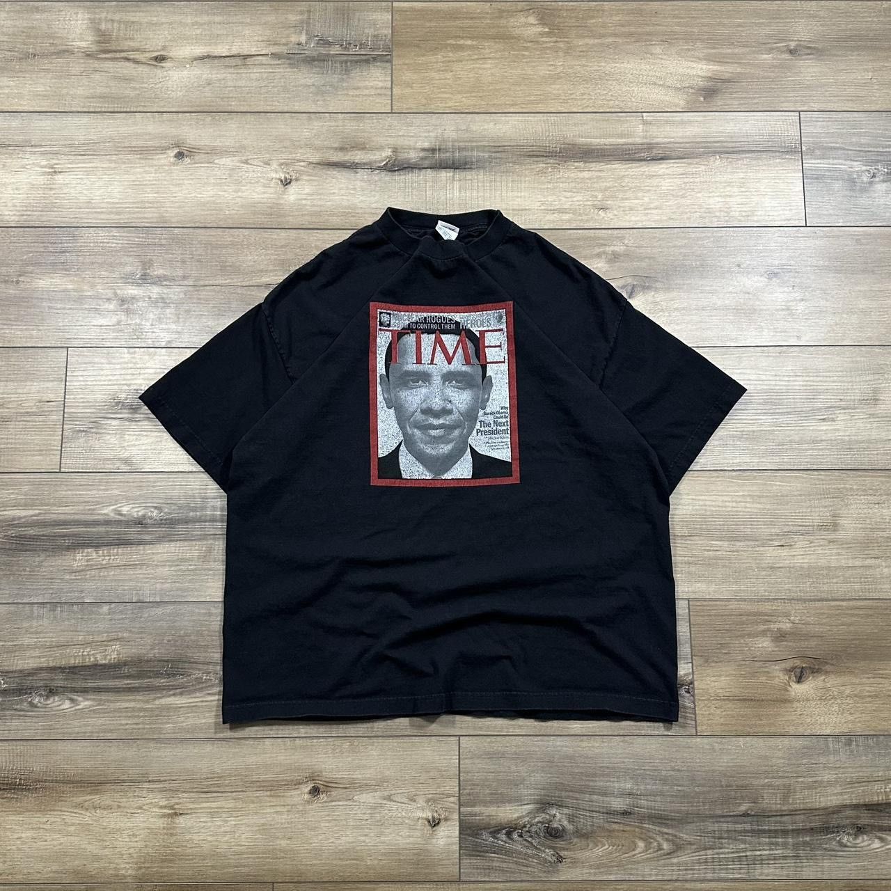Alstyle Vintage 2000s Barack Obama Time Magazine Graphic Tee Size US XXL / EU 58 / 5 - 1 Thumbnail