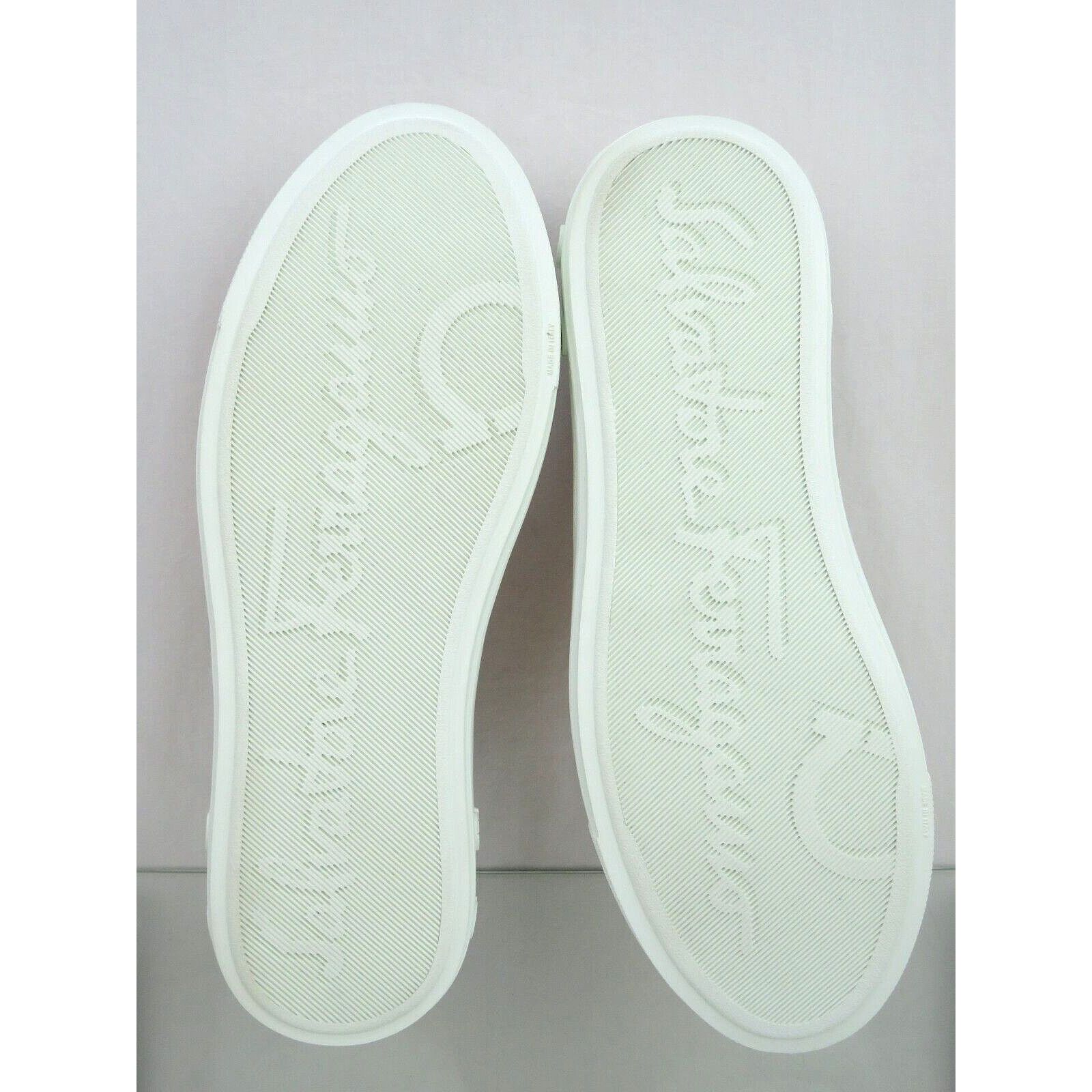 Salvatore Ferragamo MEDITERR PINK LEMONADE CANVAS LEATHER TRIM LOGO SNEAKERS 9 C Size US 9 / IT 39 - 10 Thumbnail