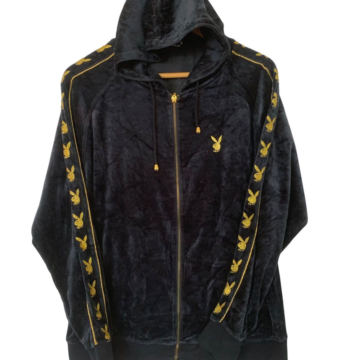 Playboy × Vintage Rare Vintage Playboy Sweater Fleece Hoodie Side Logo Size US M / EU 48-50 / 2 - 3 Thumbnail