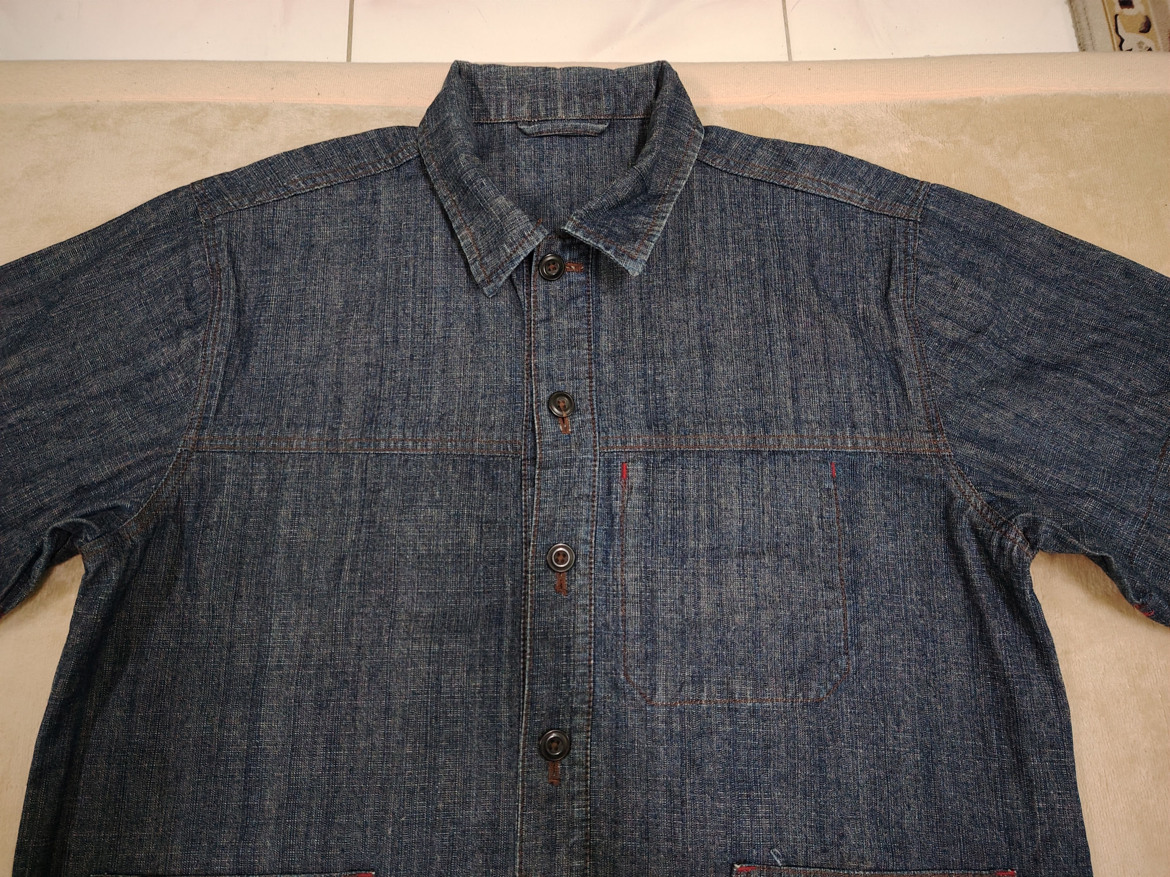 Yohji Yamamoto Sacsny Y’saccs by Yohji Yamamoto Chore Jacket Worker Denim Size US L / EU 52-54 / 3 - 6 Thumbnail