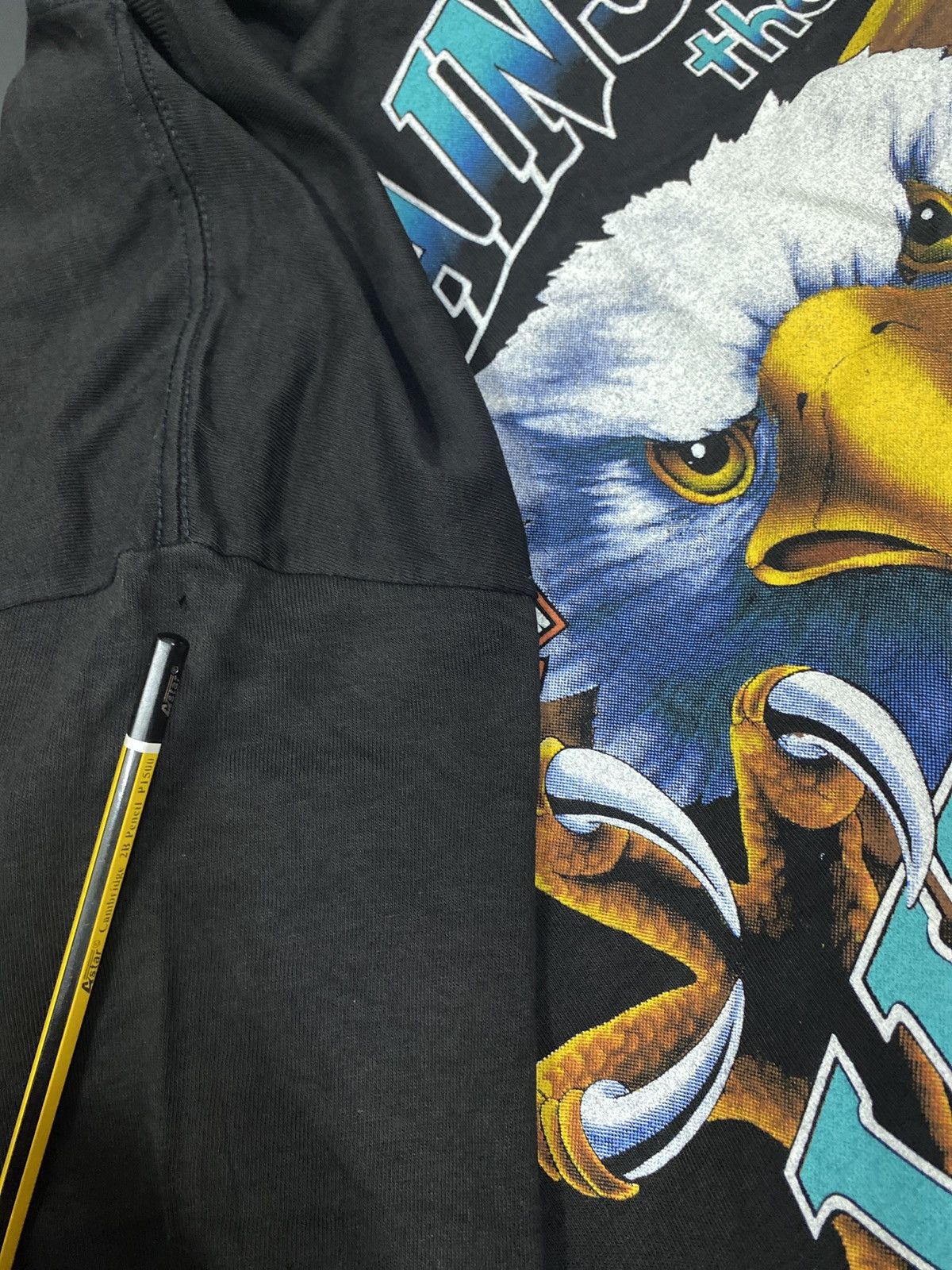 Harley Davidson × Vintage VINTAGE HARLEY DAVIDSON AGAINST THE WIND Size US L / EU 52-54 / 3 - 15 Thumbnail
