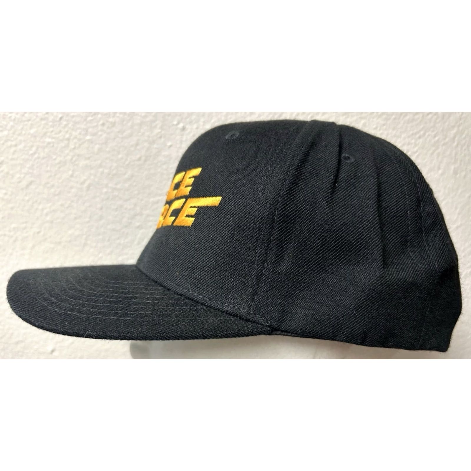 Vintage VINTAGE Space Force Military Snapback Hat Black Embroidered USSF Armed Forces Men One Size Yupoong Space Mens Size ONE SIZE - 4 Thumbnail
